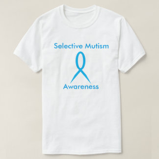 Selektiv Mutism medvetenhetbandT-tröja Tee Shirt