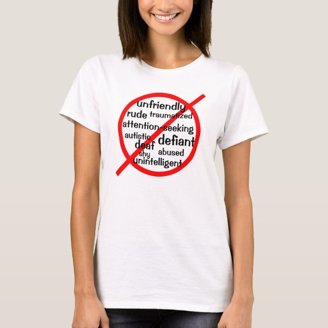 Selektiv mutism tee shirt (Framsida)
