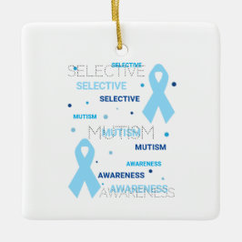 Selektiva Mutism-punkter Julgransprydnad Keramik