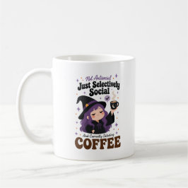 Selektivt Social Häxa Kaffe Mugg Halloween Present