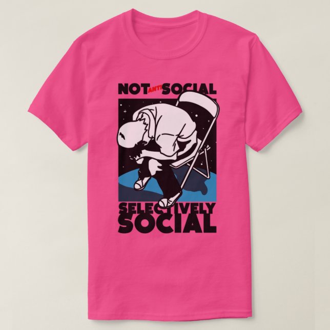 selektivt social t shirt (Design framsida)