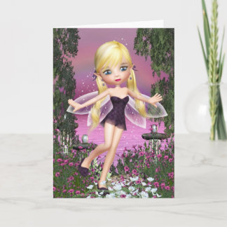 Selena Fairy Hälsning Card Kort