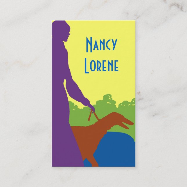 Selena i ljusa färger - visitkortar visitkort (Framsida)