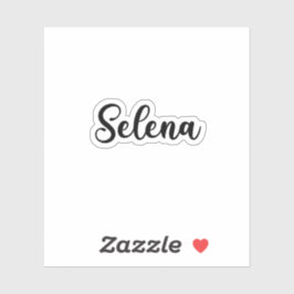 Selena Namn - Handskriven calligrafi Klistermärken