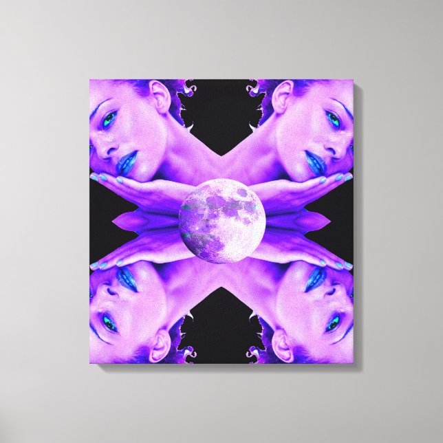 Selene Måne Goddess Canvastryck (Framsida)