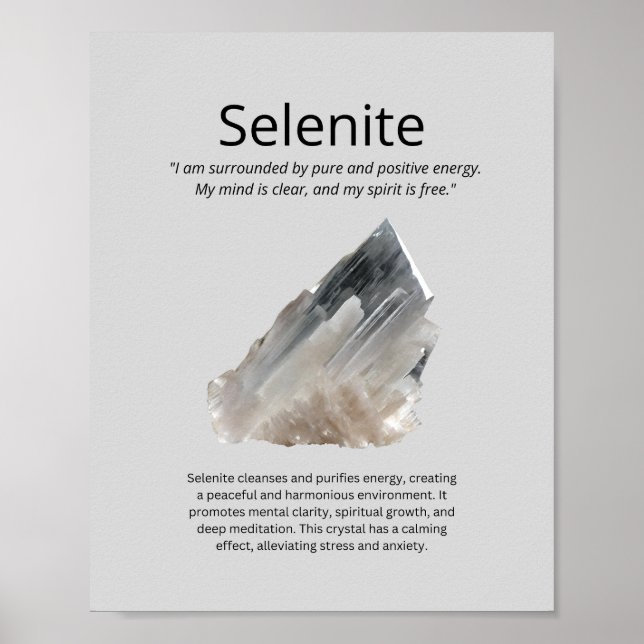 Selenite Crystal: Poster (Framsidan)