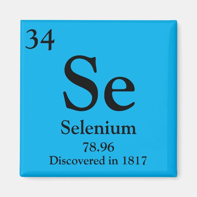 Selenium Periodic Bord Magnet (Framsidan)