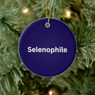 Selenophile Måne Älskare Julgransprydnad Keramik