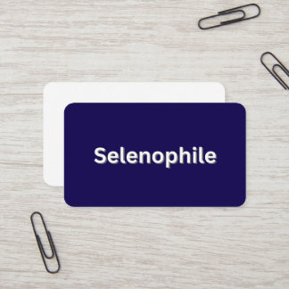 Selenophile Måne Älskare Visitkort