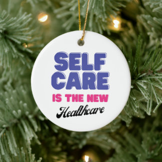 Self Care är den nya vårdOrnament Julgransprydnad Keramik