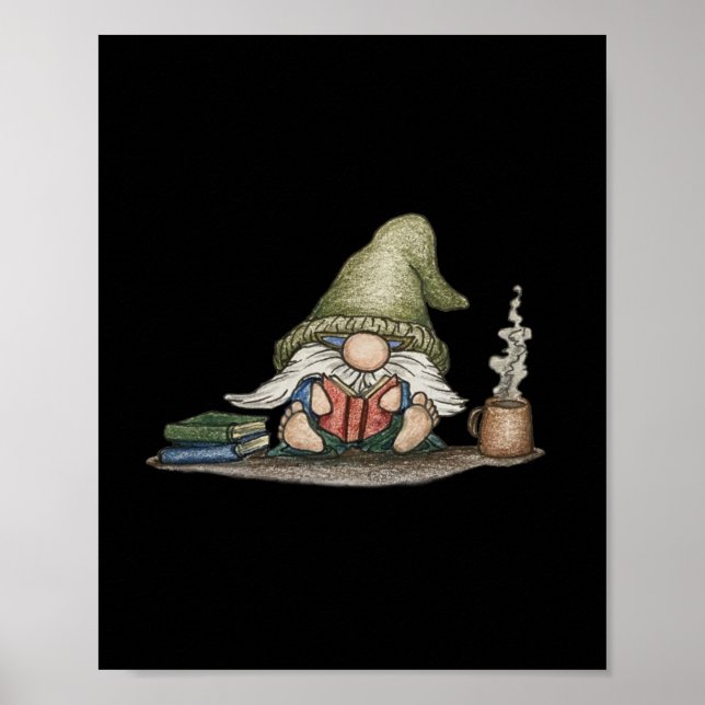 Self Care Gnome Sticker Poster (Framsidan)
