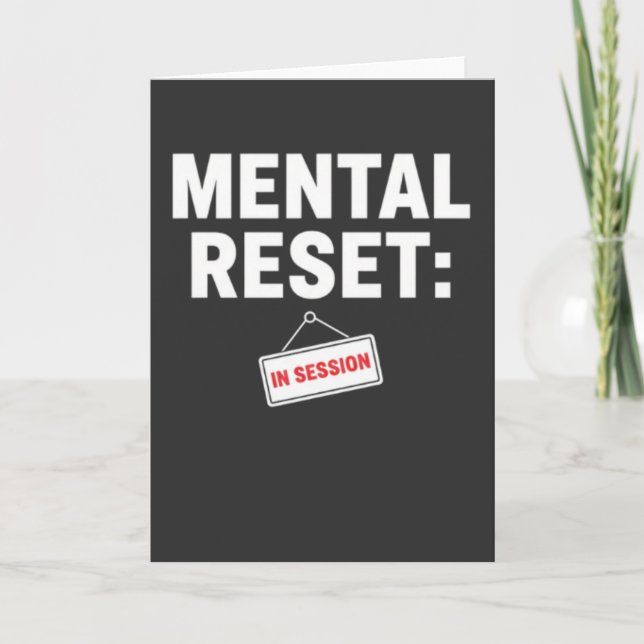 Self Care Mode Quiet Time In Session Stress Kort (Framsida)