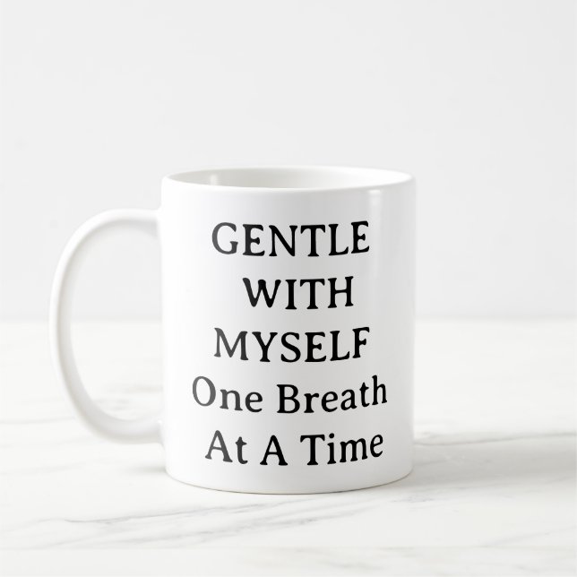 Self-Care Mugg - Försiktig med mig själv Anpassnin (Vänster)