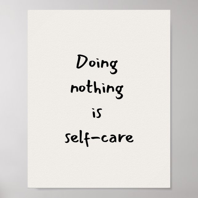 Self-care quote poster (Framsidan)