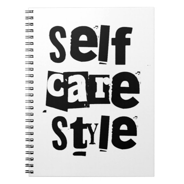 self care style anteckningsbok (Framsidan)