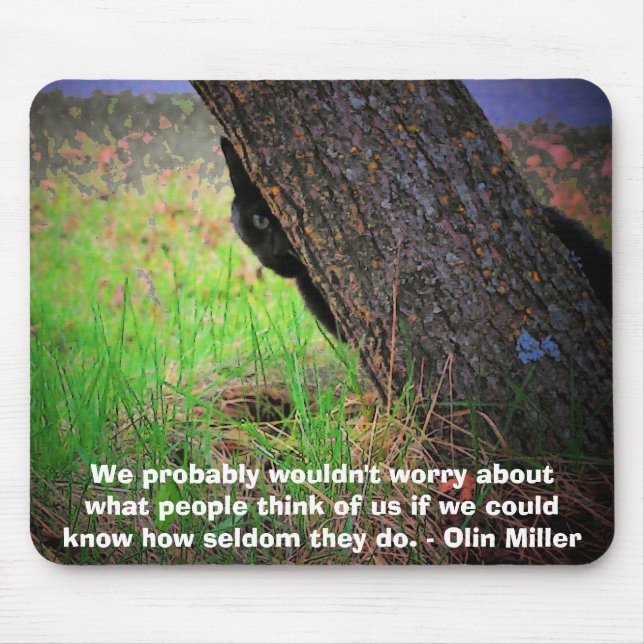 Self Conscious kattunge meme w/Olin Miller citat Musmatta (Framsidan)