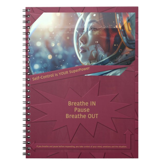 Self Control är din SuperPower Anteckningsbok (Framsidan)