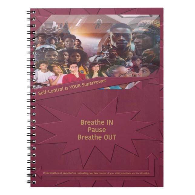 Self Control är din SuperPower Anteckningsbok (Framsidan)