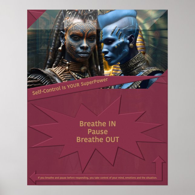 Self Control är din SuperPower Poster (Framsidan)