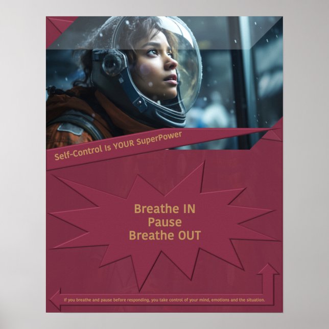Self Control är din SuperPower Poster (Framsidan)