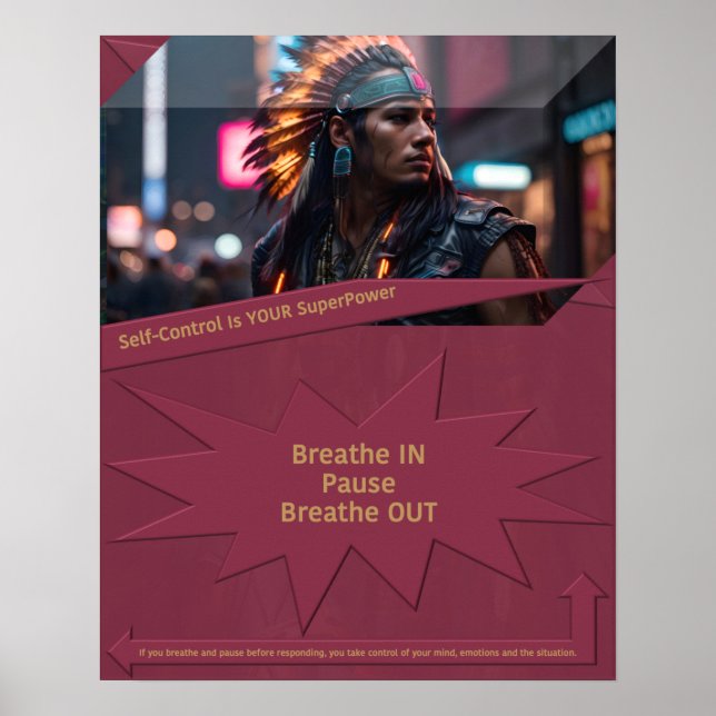 Self Control är din SuperPower Poster (Framsidan)