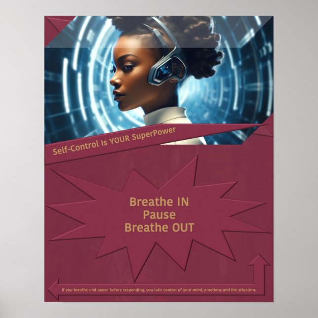 Self Control är din SuperPower Poster (Framsidan)