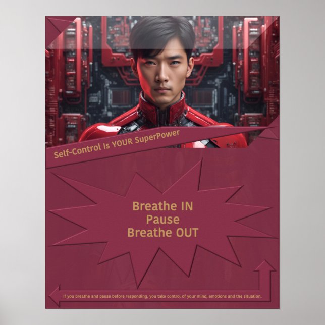 Self Control är din SuperPower Poster (Framsidan)
