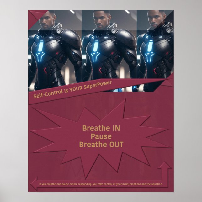 Self Control är din SuperPower Poster (Framsidan)