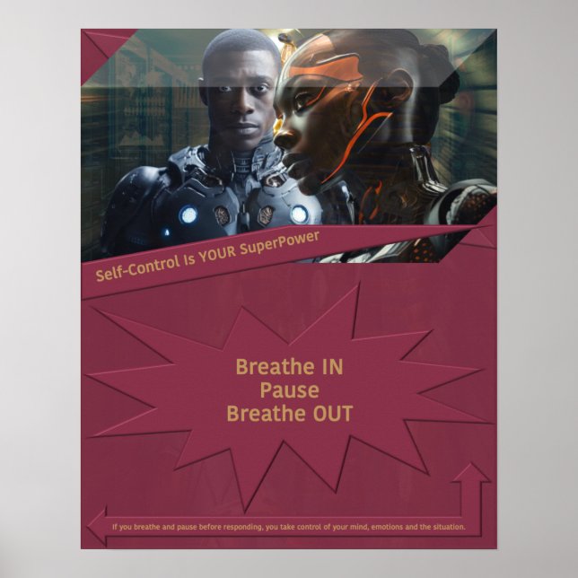 Self Control är din SuperPower Poster (Framsidan)
