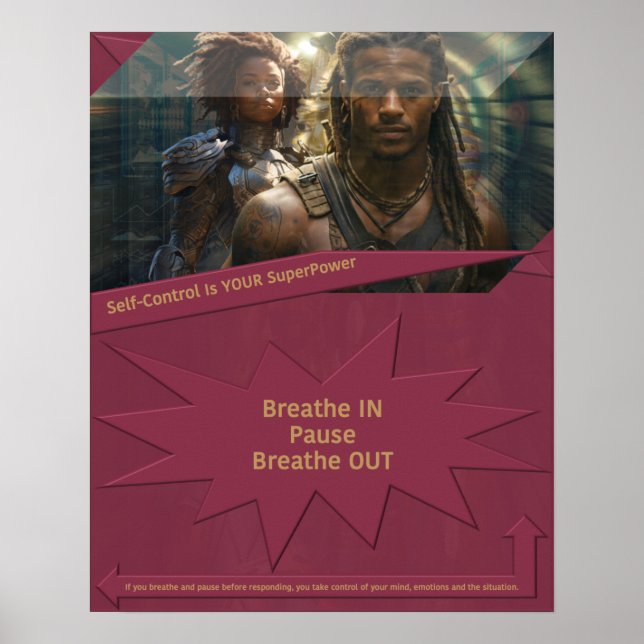 Self Control är din SuperPower Poster (Framsidan)