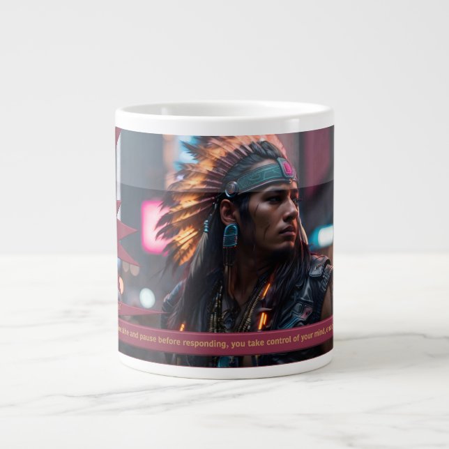 "Self-Control Is YOUR SuperPower" Jumbo Mugg (Framsidan)