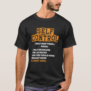 Self Control Rockhounding Sten Collection Geologi T Shirt