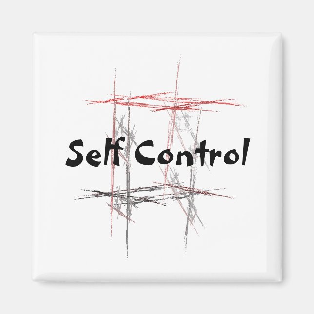 Self Control Tenet för martialkonst Magnet (Framsidan)
