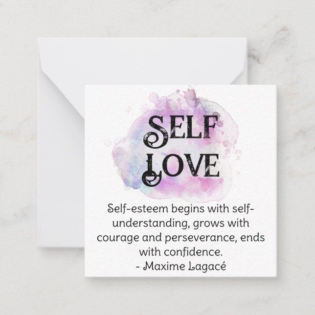 *~* Self Esteem AP62 Maxime Lagacé Flat Note Card Anteckningskort (Framsida)