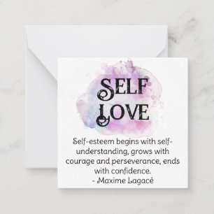 *~* Self Esteem AP62 Maxime Lagacé Flat Note Card Anteckningskort