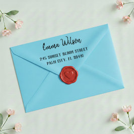 Self Inking Custom Name And Address Rubber Stamp Självfärgande Stämpel