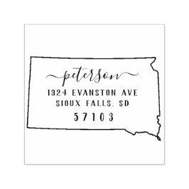 Self-Inking i södra Dakota Returadress Frimärke Självfärgande Stämpel