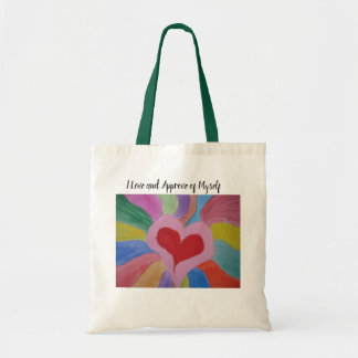 Self Kärlek Affirmation Tote Tygkasse
