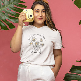 Self-kärlek Daisy Wildblomma T Shirt