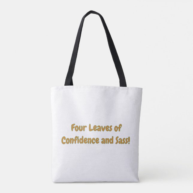Self Kärlek Fyrklöver Tote Bag - inspiration Tygkasse (Baksida)