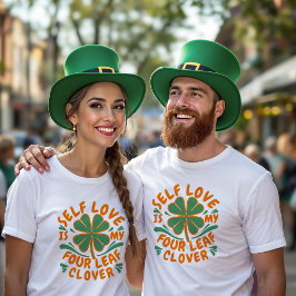 Self Kärlek Fyrklöver Unisex T Shirt