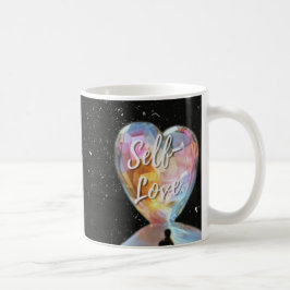 Self Kärlek Galaxy Heart Unisex Mugg