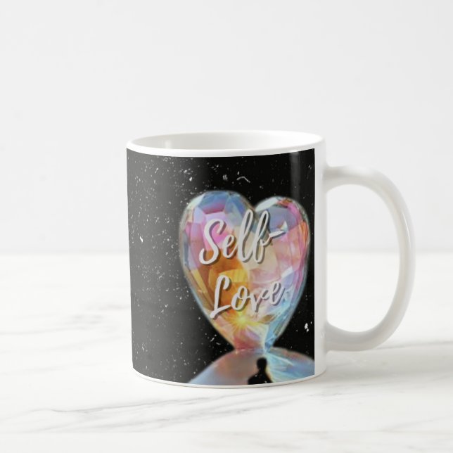 Self Kärlek Galaxy Heart Unisex Mugg (Höger)