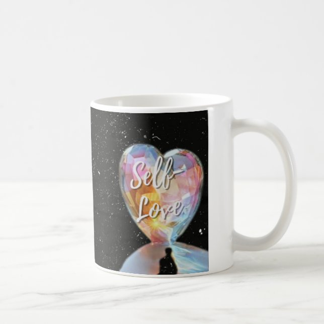 Self Kärlek Galaxy Heart Unisex Mugg (Höger)