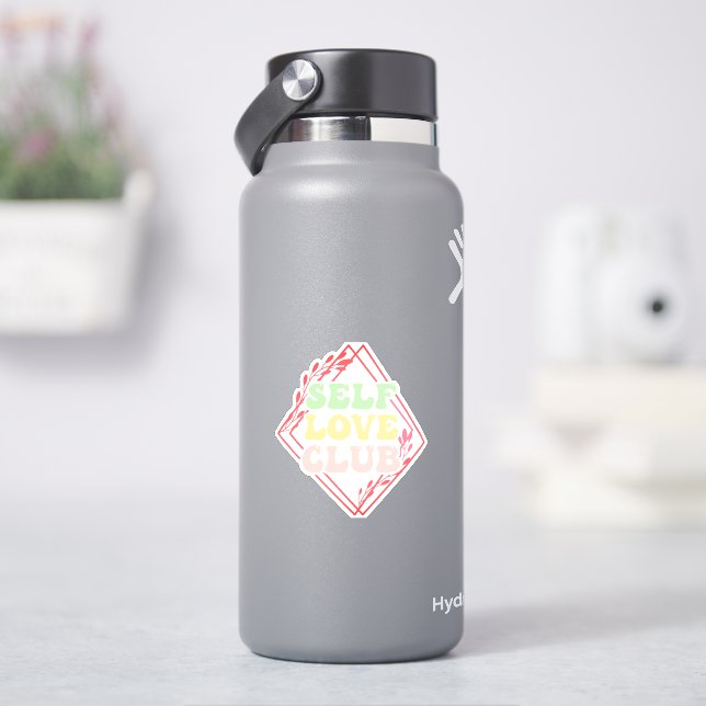 Self kärlek klubb klistermärken (HydroFlask)