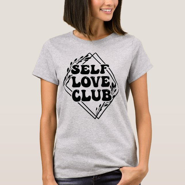 Self kärlek klubb t shirt (Framsida)
