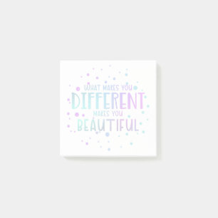 Self-Kärlek Mantra Post-it Notes Block