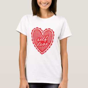 Self Kärlek Red Heart T Shirt