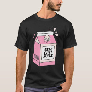 Self Kärlek Valentine Day Juice Retro Rosa Cute T Shirt
