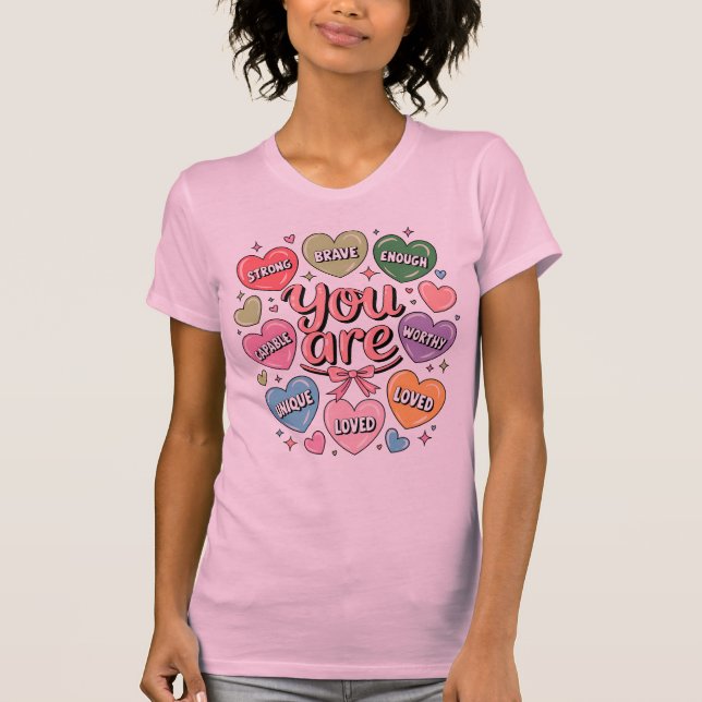 Self Kärlek Valentine T Shirt (Framsida)